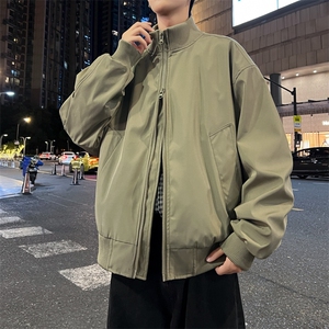 直播美式飞行员夹克男士潮流痞帅立领百搭工装外套6187-特P40图片