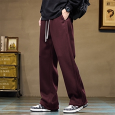 垂感裤子男2026春季新款直筒宽松运动卫裤男士休闲长裤Z9860-P45，男装休闲裤，星座509