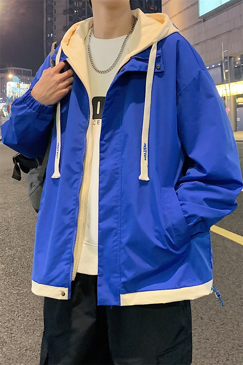 假两件连帽夹克男潮流宽松休闲外套A161-2362-P65,男装夹克,电商A161