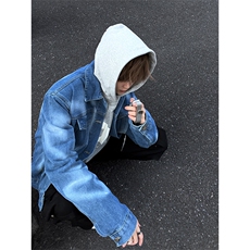 自家图，博主风cleanfit牛仔外套男美式复古爱心夹克JK2414-P90，男装夹克，星座1007（原301D）