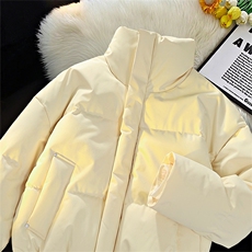 冬季clean纯色棉服潮流中性加厚短款棉衣HZ8816-特P68不议价，男装棉衣，星座610B-1