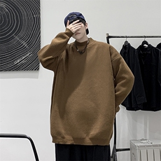 控68半高领毛衣男士大码针织衫男毛线衣男M18099-P45加绒款-P65，男装针织衫/毛衣，电商A040