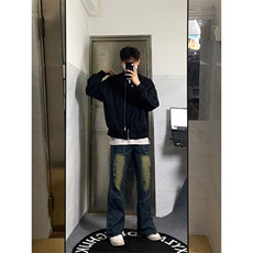 自家图，cleanfit牛仔裤男设计感小众秋冬裤子-KZA33-P65，男装牛仔裤，星座1007（原301D）