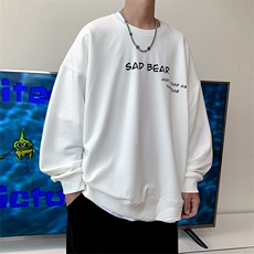 2024秋340克抖音品质印花圆领卫衣宽松50棉216-2-WY96-P40，男装卫衣，星座716-1
