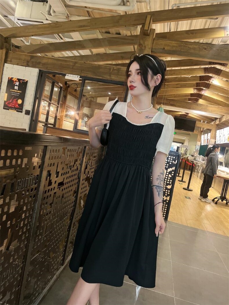 小衫连衣裙，女装连衣裙，精典蓝月