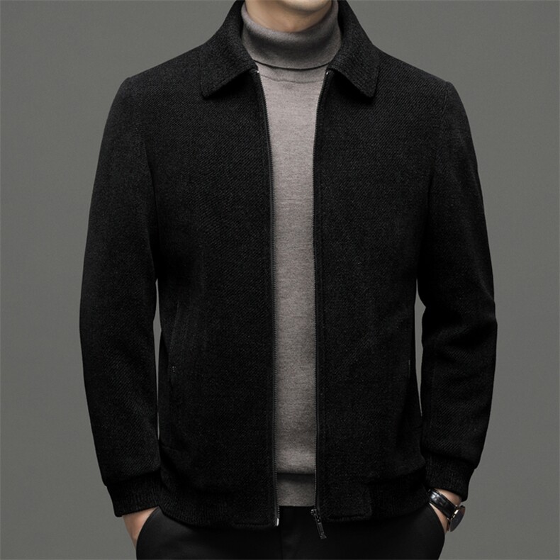 BEN8892钱塘2020-2中年男士商务休闲百搭翻领冬季厚款夹克P190,男装夹克,钱塘207-2