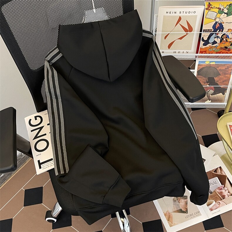 2024卫衣重磅外套美式高街宽松连帽衣服WY163-P48,男装卫衣,星座313A-2