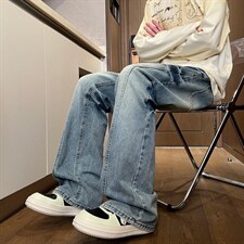 XZ616春季重磅美式猫须复古水洗渐变休闲牛仔长裤K26019特P40，男装休闲裤，星座512A（原616）