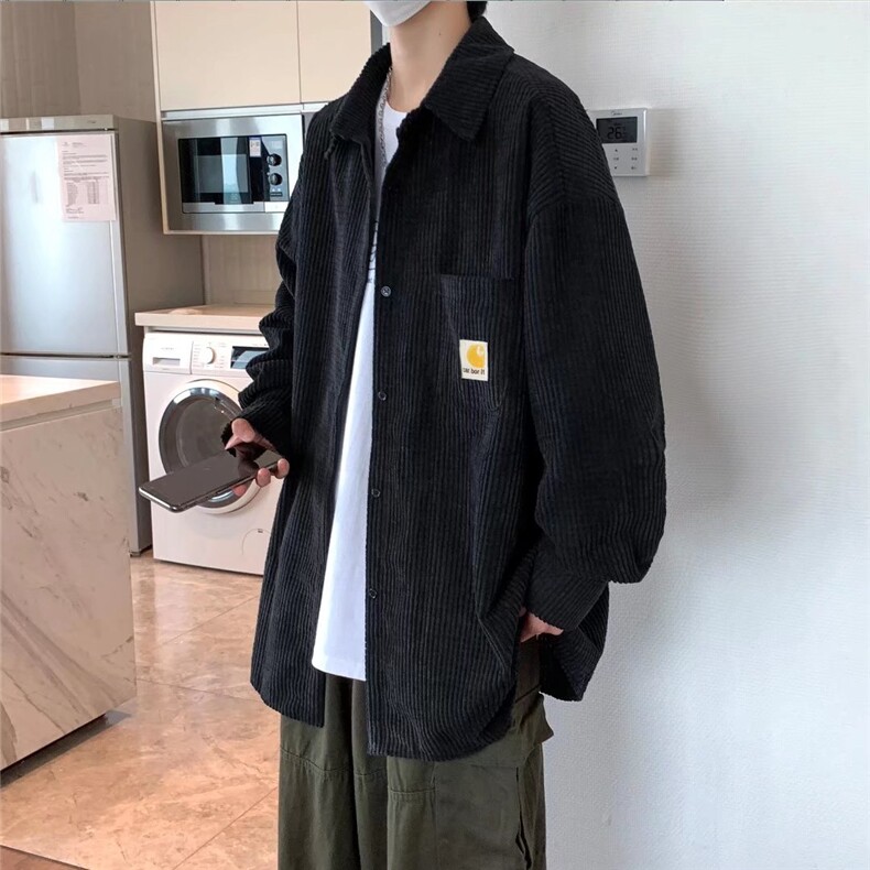 华夫格衬衫外套男日系复古C705P40,男装衬衫,星座1116-2