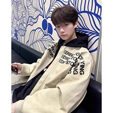 秋冬潮棒球服夹克高街字母印花机车皮衣情侣外套男女JK2655，男装夹克，星座1116A（原606A-3）