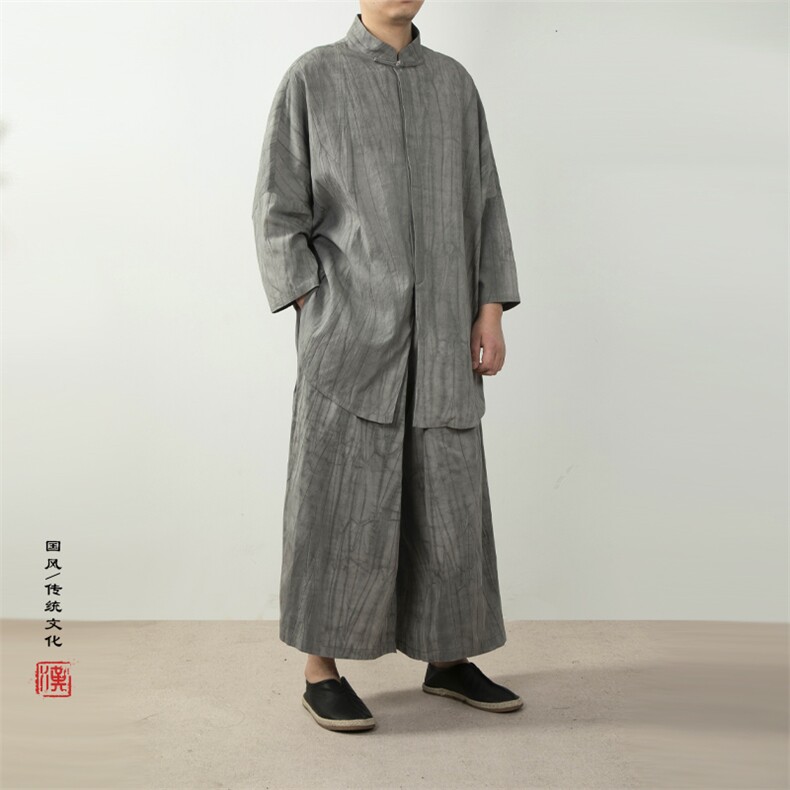 风男装立领廓形新中式男士衬衫C208P85,男装衬衫,钱塘802