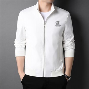 22春季新款纯色立领休闲男士夹克外套潮流时尚男装QLM77300-P160图片