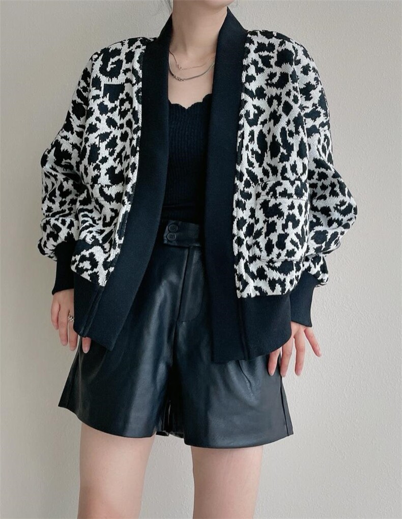 豹纹开衫，其它，麦缇诺