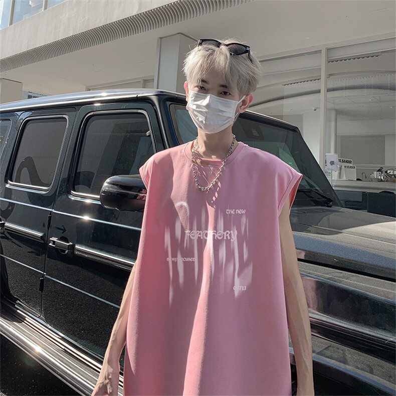 得物直播抖音品质纯棉重磅250克男无袖背心T恤T2511P25控39,男装背心/马甲,电商C408(原B339-1)