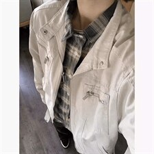 26春装高品质老钱风立领夹克外套男女美式潮牌拉链工装风宽松上衣，男装夹克，电商A486