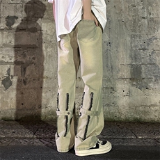 2026春季新款外景大码美式复古微喇牛仔裤M-5XGK23129-特P40，男装牛仔裤，电商A022