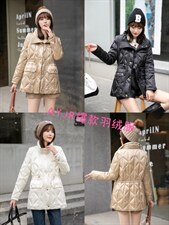 现货高品质标90绒羽绒服，女装羽绒服，艾依佳人