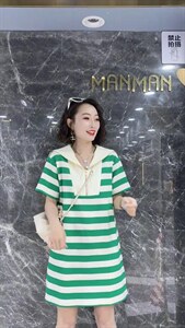 条纹裙图片