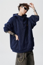 WY10199-特P45春装新款2026长袖连帽男装老钱风卫衣上衣外套，女装短外套，电商A059