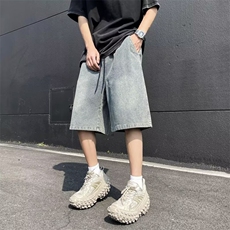 2024美式牛仔裤男款春夏季短裤潮D2135P40，男装牛仔裤，星座1116-2