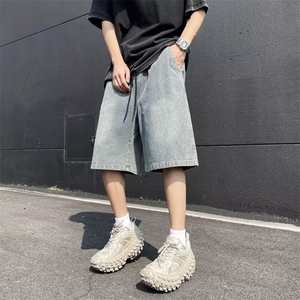 2024美式牛仔裤男款春夏季短裤潮 D2135 P40图片