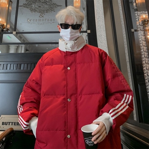 ！2025秋冬男士立领棉衣撞色潮牌棉服MY200特P75图片