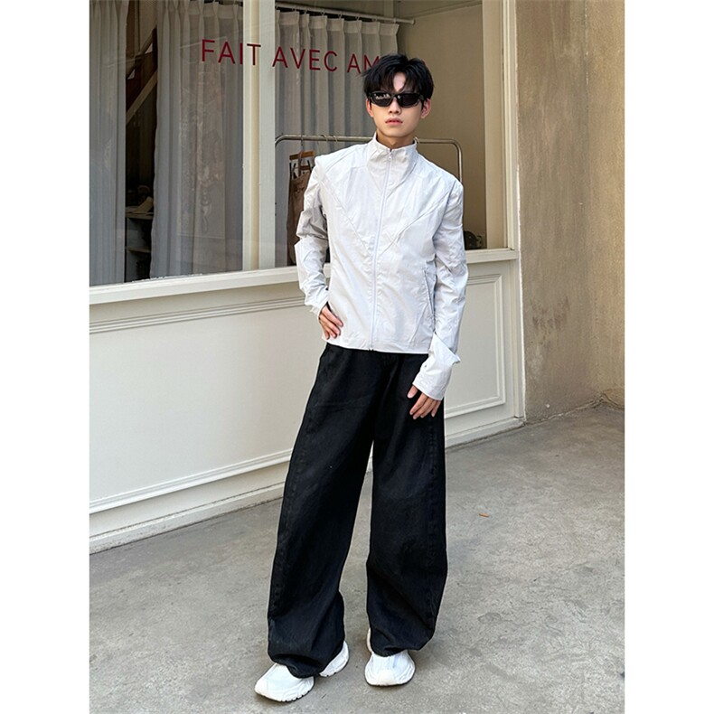 春夏款高品质冰感速干防晒服休闲户外运动外套透气弹力机能风夹克，男装防晒衣，电商A486-1