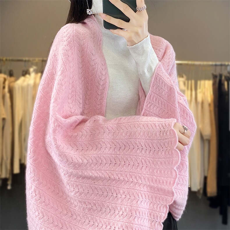 女士麦穗披肩2025新款,饰品披肩,嘉日羊绒