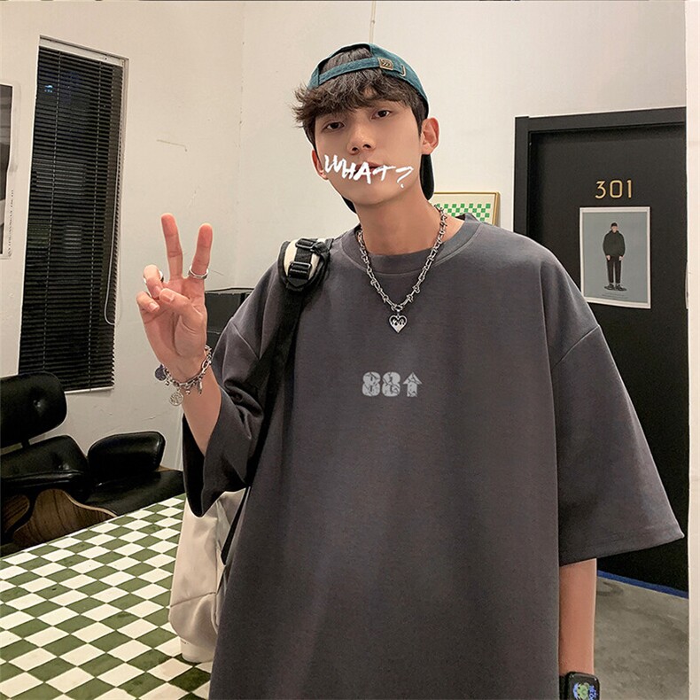 可设48小时发货支持抖音得物来样二开230克重磅美式短袖t恤MT335，男装T恤，电商A486