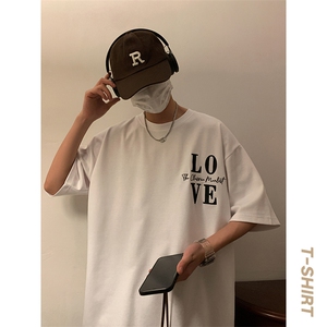 港风暖光短袖男t恤夏季休闲百搭刺绣圆领T恤男上衣TC3131-P25控45图片