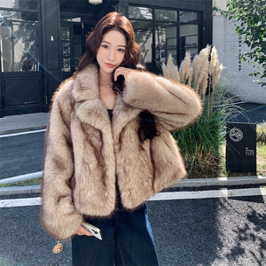 【现货】新款仿貉子毛皮毛一体毛毛款223-1522-P210-K328图片