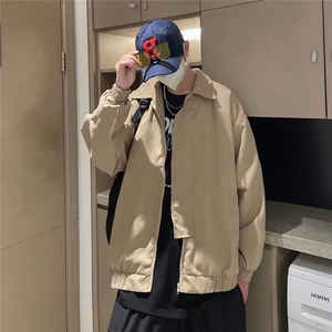 复古秋冬休闲翻领飞行夹克男短款工装棉服外套潮 JW27图片