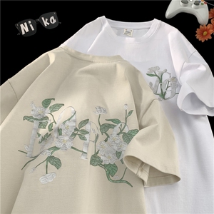 植物花卉纯棉短袖T恤 T120-P28 现货图片
