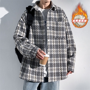 特批P65无差价薄款改小香风翻领棉服男时尚潮银狐绒外套J547J加绒图片