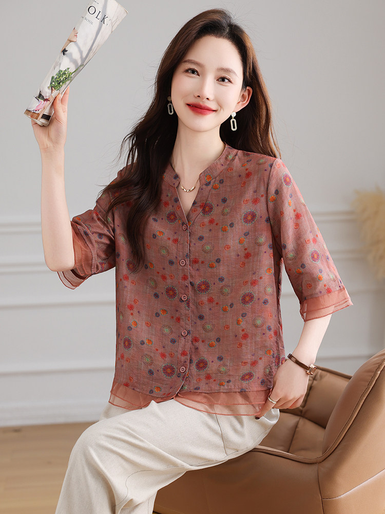 套装女棉麻夏气质优雅百搭时尚两件套女装,女装套装/套裙,曼沙奕珂