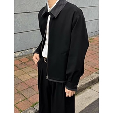 翻领高级感外套男美式小众cleanfit短宽痞帅休闲夹克，男装夹克，星座410-7