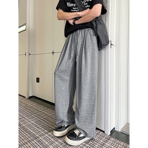 8XL-M特大码工装裤男纯色宽松裤卫裤休闲基础款K995P55图片