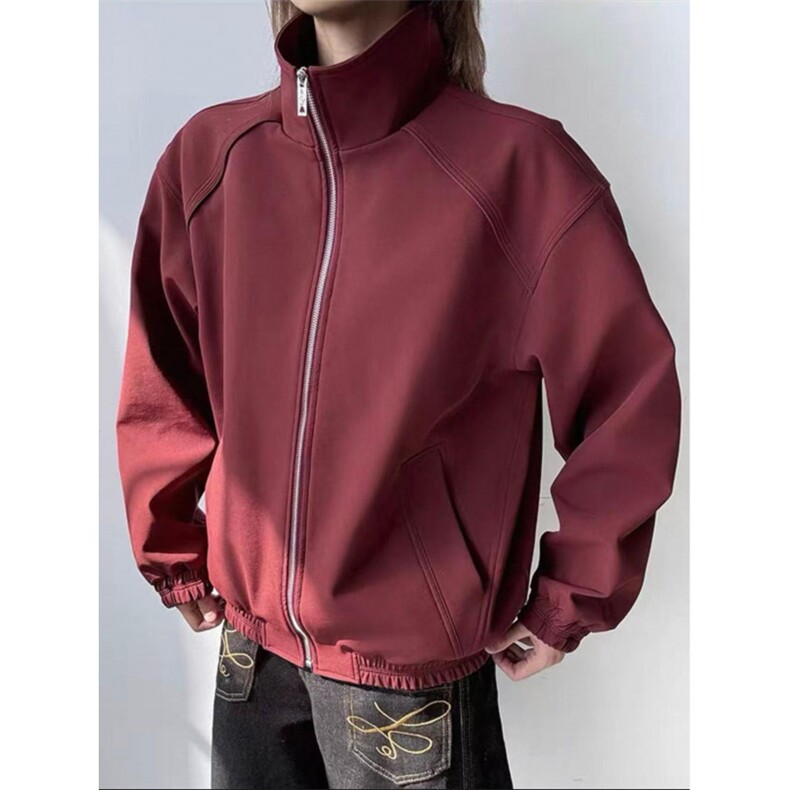 网图！早秋美式复古夹克男女款高级简约-LK80167-特批80,男装夹克,电商A061