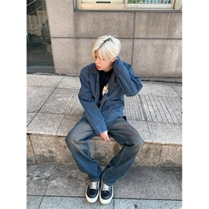 【有货】底特律工装外套男款潮牌高级感拼接夹克JK7704LL-特P68，男装夹克，星座1007（原301D）