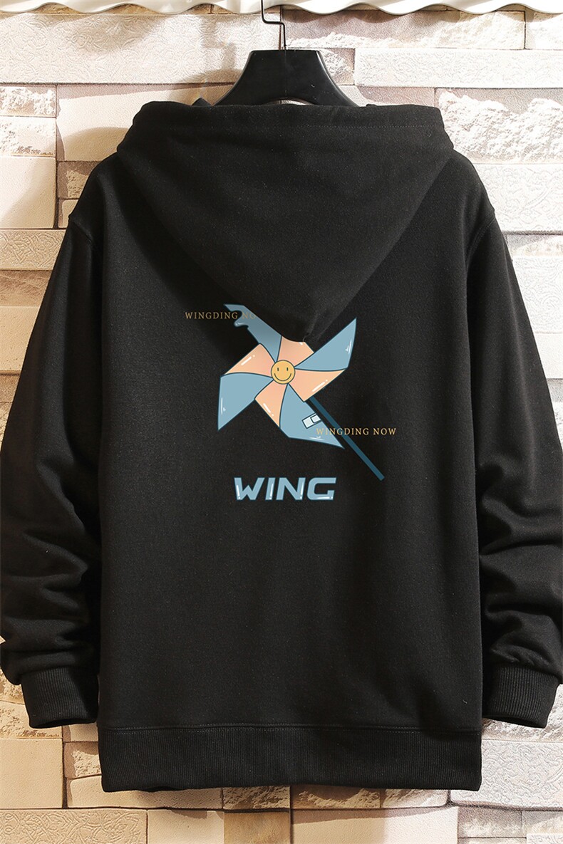 KS21112-P38连帽开衫卫衣男运动外套大码班服砖墙挂拍,男装卫衣,电商A040A