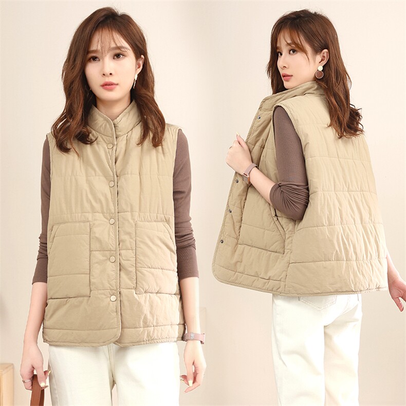 2025冬装新款无袖棉衣马甲,女装棉衣/棉服,小林双子