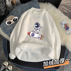 M18158-P45加绒款-P65半高领毛衣男士大码针织衫男毛线衣男，男装针织衫/毛衣，电商A040