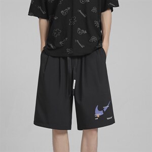 运动风2022短裤男夏季薄款潮牌五分冰丝休闲裤  DK01-特批25图片