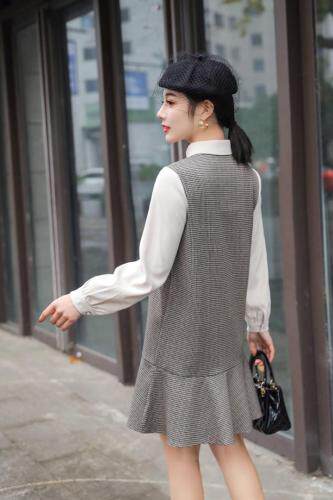 秋季休闲韩版连衣裙，女装连衣裙，千禧宏运