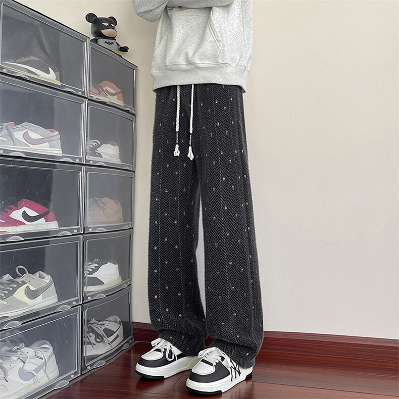 YK86128-P5578.3%聚酯纤维21.7%锦纶美式复古七彩色条纹裤子男,男装休闲裤,电商A086-1