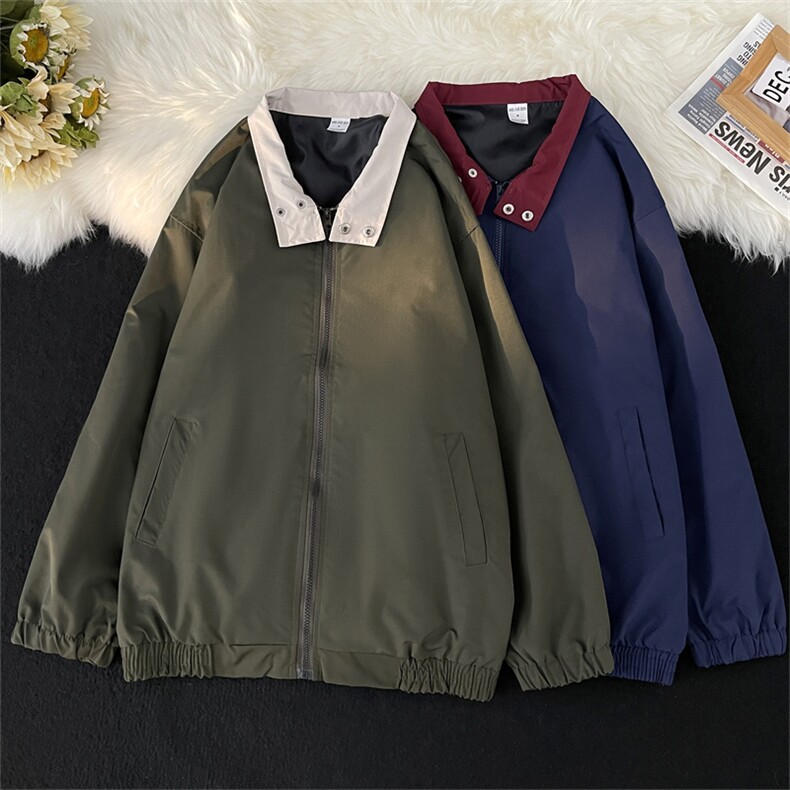 春秋日潮立领机能夹克男cityboy城市休闲复古宽松外套JK0261-P58图片