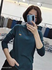 【现货】坑条彩色中高领打底衫，其它，依鼎衣典