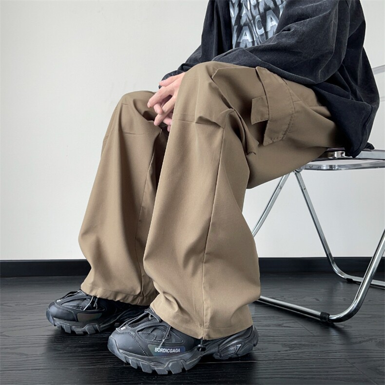 常年备货款男宽松直筒高街潮牌工装休闲长裤K808p25大量备货,男装工装外套,电商D315A