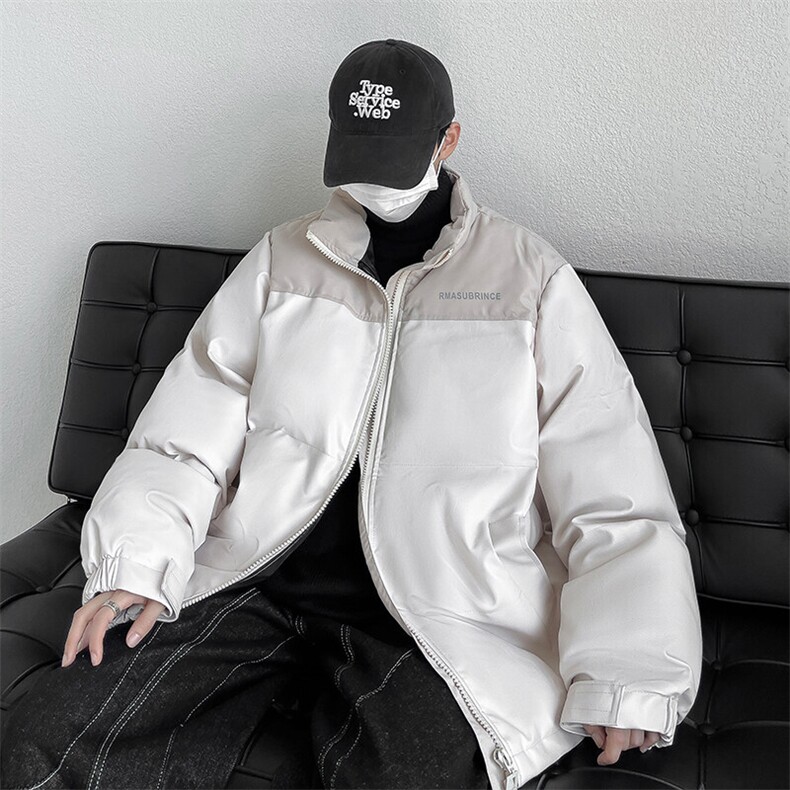 冬季立领棉衣男加厚棉服潮流棉袄皮衣字母印花男装A266-P01-P80,男装皮衣,电商A266