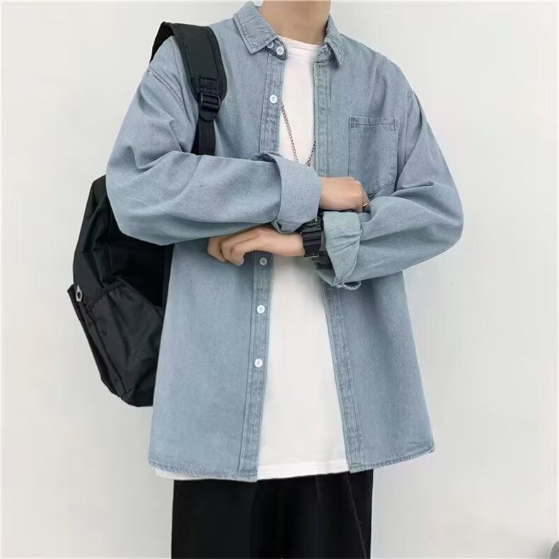 [006] 春秋季男士牛仔外套百搭衬衫上衣外套A079-CS1101--P43图片